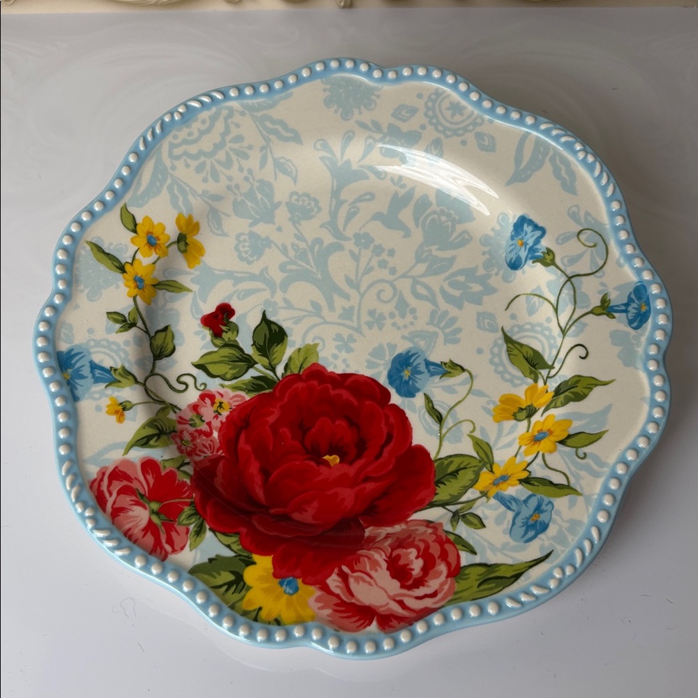 Pioneer Woman Sweet Rose salad Plate only 1 - Picture 3 of 7